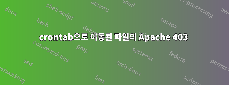 crontab으로 이동된 파일의 Apache 403