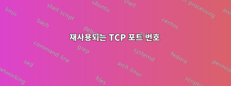 재사용되는 TCP 포트 번호