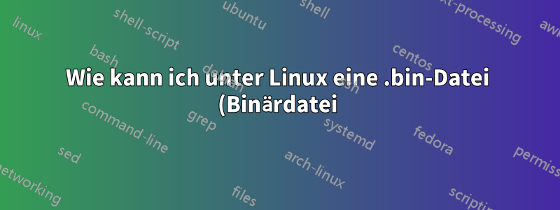 Wie kann ich unter Linux eine .bin-Datei (Binärdatei) in eine .json-Datei (JSON) konvertieren?