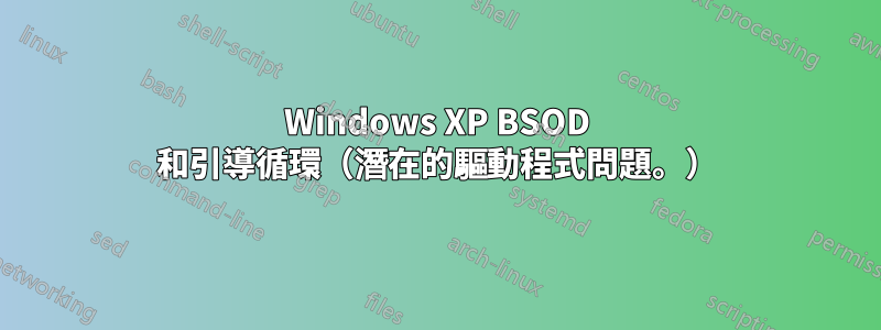 Windows XP BSOD 和引導循環（潛在的驅動程式問題。）