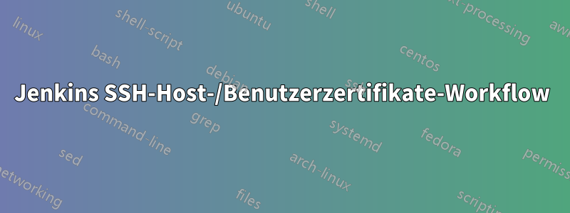 Jenkins SSH-Host-/Benutzerzertifikate-Workflow