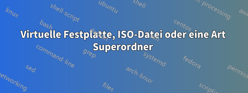 Virtuelle Festplatte, ISO-Datei oder eine Art Superordner