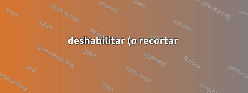 deshabilitar (o recortar) el registro de solicitudes de bytes en postgres