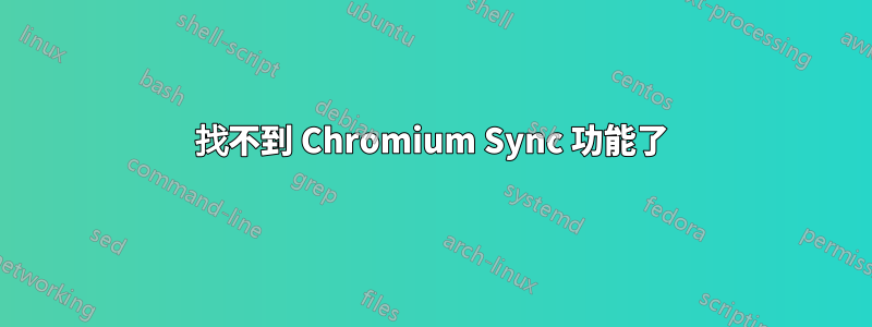 找不到 Chromium Sync 功能了