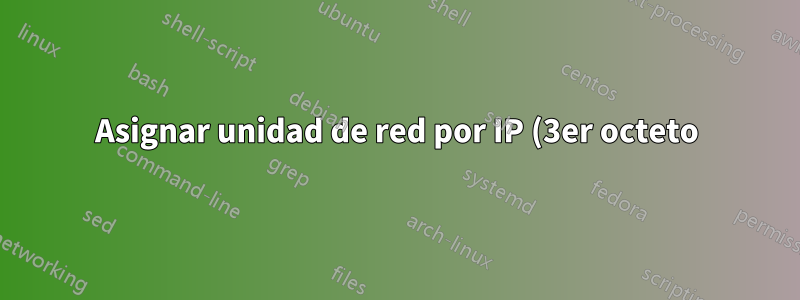 Asignar unidad de red por IP (3er octeto)