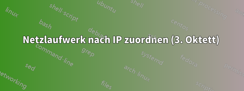 Netzlaufwerk nach IP zuordnen (3. Oktett)