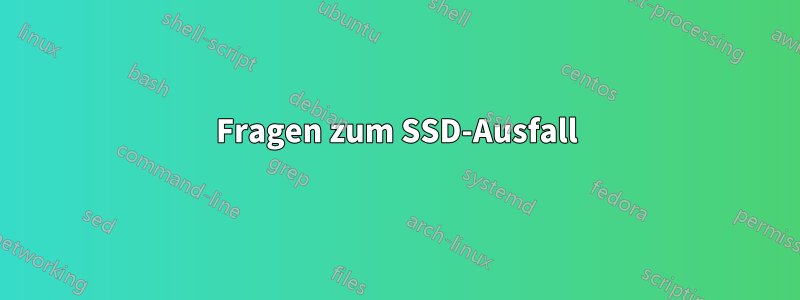 Fragen zum SSD-Ausfall