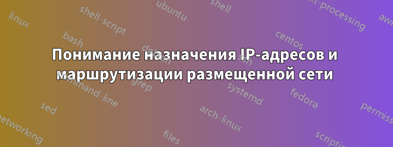 Понимание назначения IP-адресов и маршрутизации размещенной сети