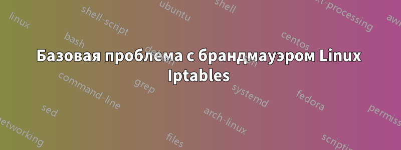 Базовая проблема с брандмауэром Linux Iptables