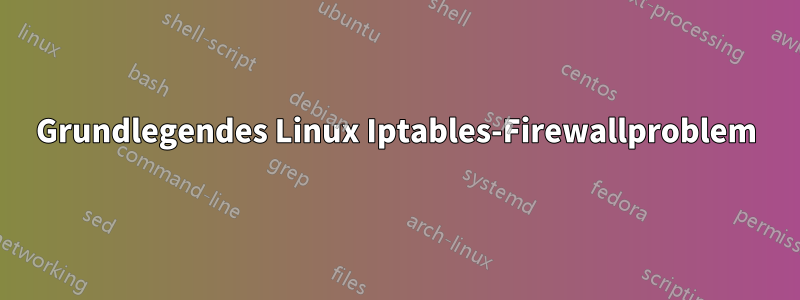 Grundlegendes Linux Iptables-Firewallproblem