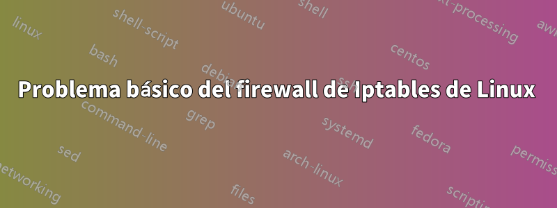 Problema básico del firewall de Iptables de Linux