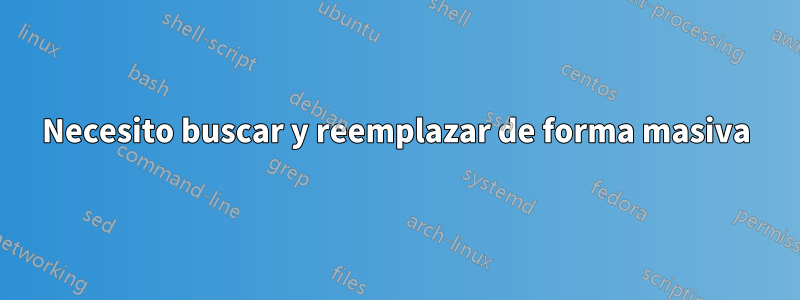 Necesito buscar y reemplazar de forma masiva