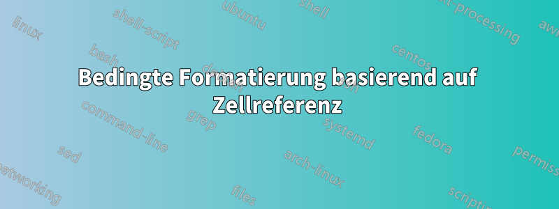 Bedingte Formatierung basierend auf Zellreferenz