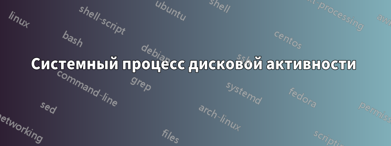 Системный процесс дисковой активности