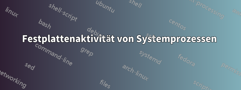 Festplattenaktivität von Systemprozessen