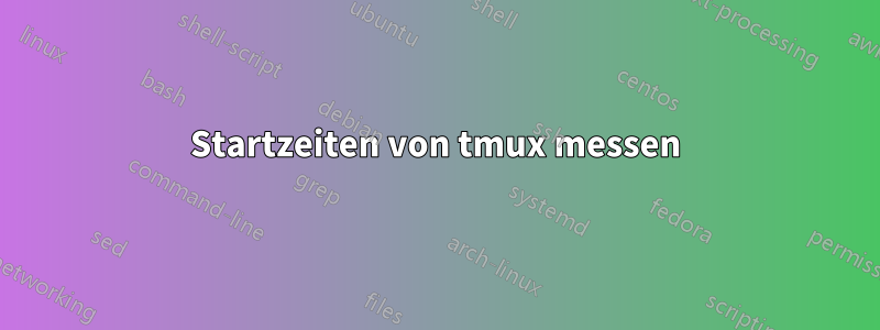 Startzeiten von tmux messen