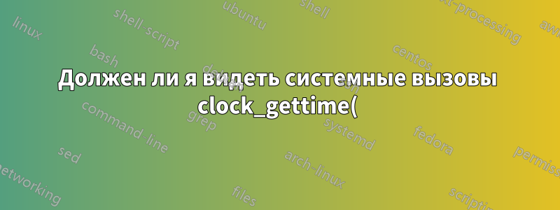 Должен ли я видеть системные вызовы clock_gettime() (не VDSO) на x86_64 с использованием HPET?