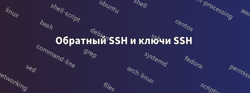 Обратный SSH и ключи SSH