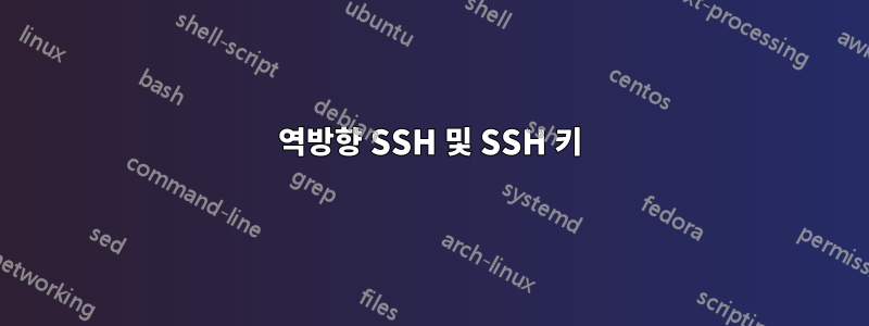 역방향 SSH 및 SSH 키