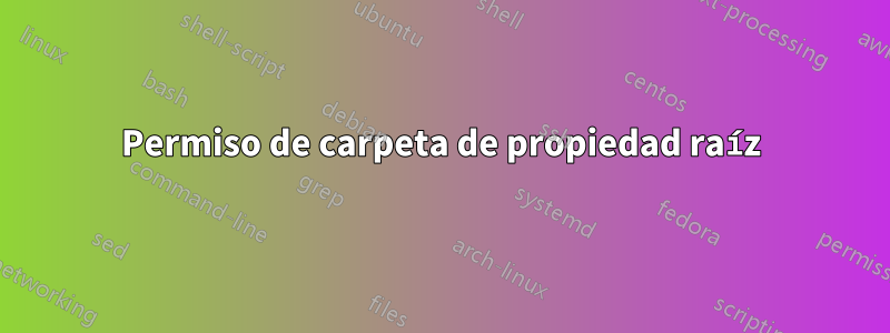 Permiso de carpeta de propiedad raíz