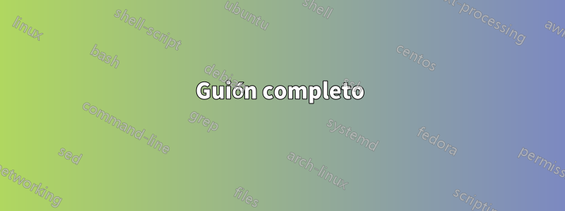 Guión completo