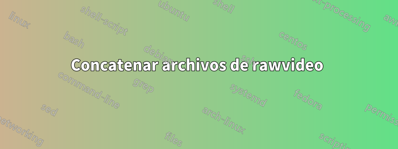 Concatenar archivos de rawvideo