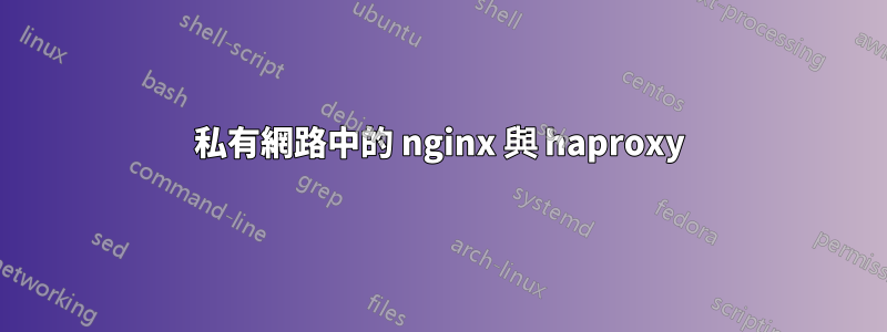 私有網路中的 nginx 與 haproxy