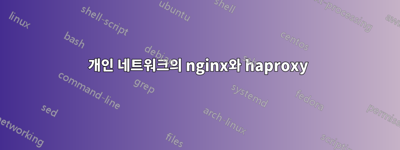 개인 네트워크의 nginx와 haproxy