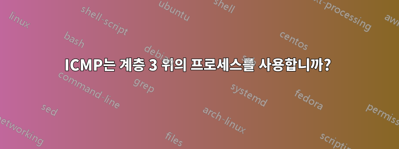 ICMP는 계층 3 위의 프로세스를 사용합니까?