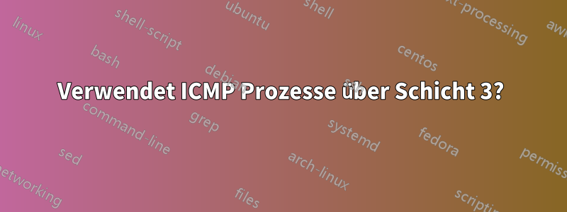 Verwendet ICMP Prozesse über Schicht 3?