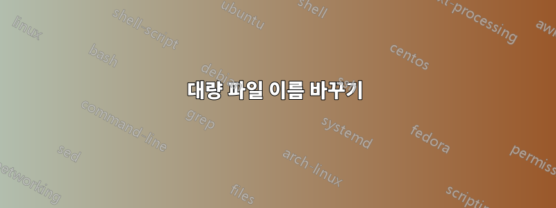 대량 파일 이름 바꾸기