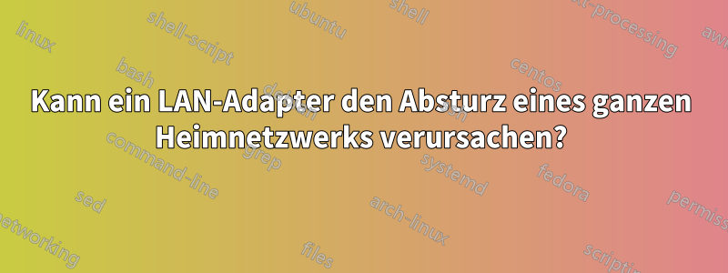 Kann ein LAN-Adapter den Absturz eines ganzen Heimnetzwerks verursachen?