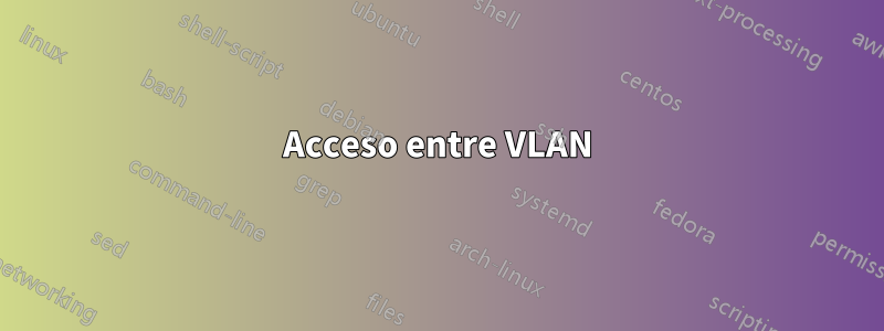 Acceso entre VLAN