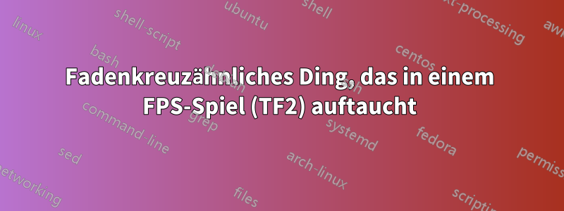 Fadenkreuzähnliches Ding, das in einem FPS-Spiel (TF2) auftaucht