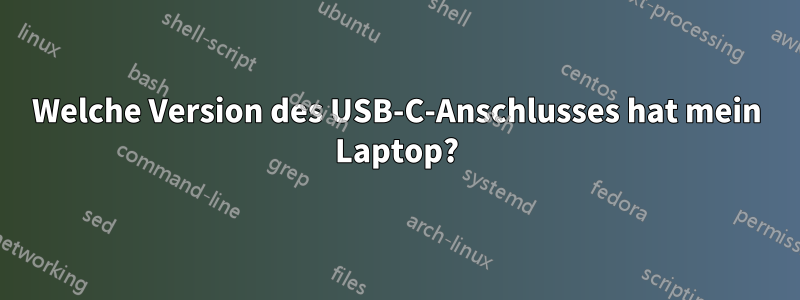 Welche Version des USB-C-Anschlusses hat mein Laptop?