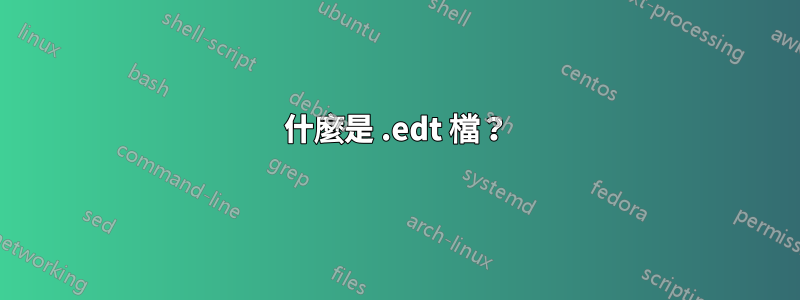 什麼是 .edt 檔？