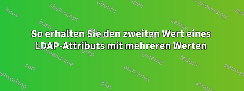 So erhalten Sie den zweiten Wert eines LDAP-Attributs mit mehreren Werten