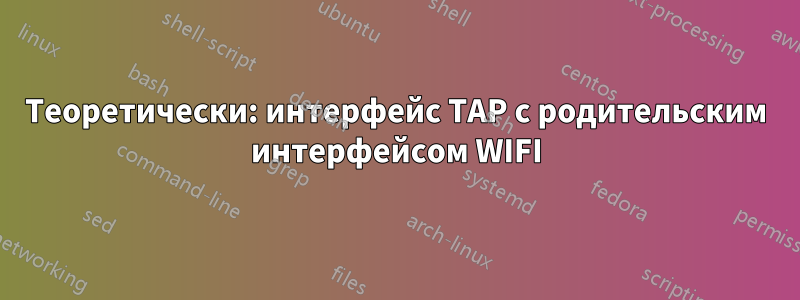 Теоретически: интерфейс TAP с родительским интерфейсом WIFI