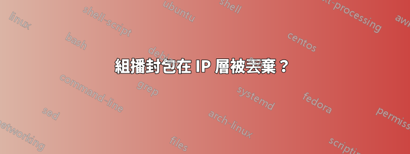 組播封包在 IP 層被丟棄？