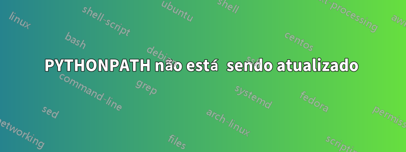 PYTHONPATH não está sendo atualizado