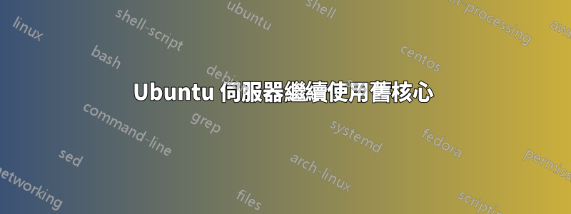 Ubuntu 伺服器繼續使用舊核心