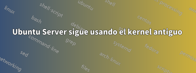 Ubuntu Server sigue usando el kernel antiguo