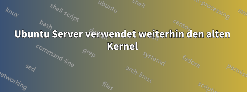 Ubuntu Server verwendet weiterhin den alten Kernel