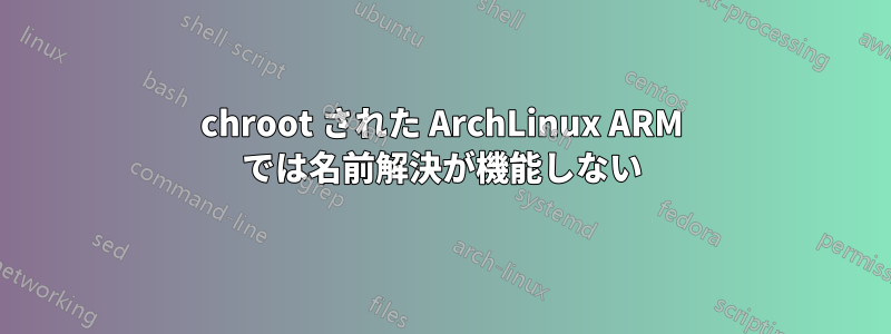 chroot された ArchLinux ARM では名前解決が機能しない