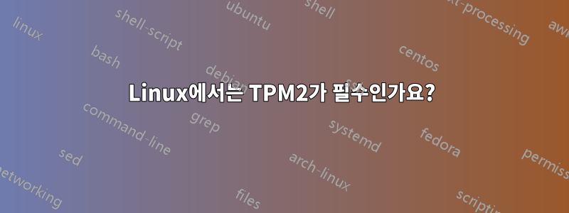 Linux에서는 TPM2가 필수인가요?