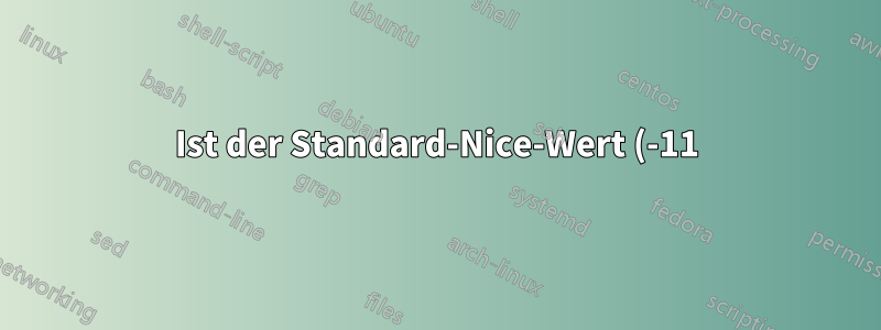 Ist der Standard-Nice-Wert (-11) von Pulseaudio aufgrund der automatischen Gruppierung tatsächlich wirkungslos?