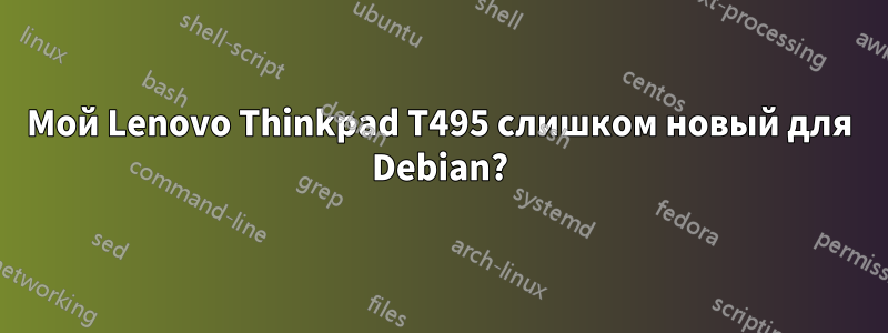 Мой Lenovo Thinkpad T495 слишком новый для Debian?