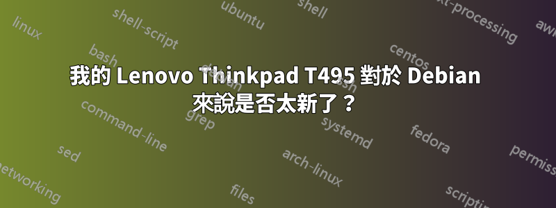 我的 Lenovo Thinkpad T495 對於 Debian 來說是否太新了？