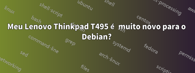 Meu Lenovo Thinkpad T495 é muito novo para o Debian?