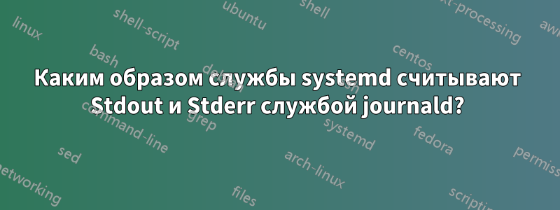 Каким образом службы systemd считывают Stdout и Stderr службой journald?